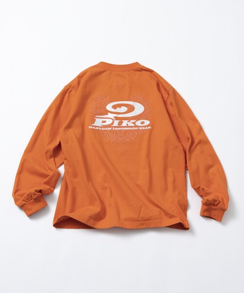 PIKO ピコ プリント ロングスリーブTシャツ フレイム ファイヤーパターン 希少柄 PIKO ピコ 90s y2k ファイヤーパターン ロンT tシャツ