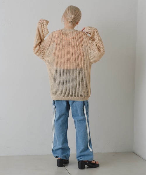 「WHIMSIC」 長袖ニット FREE アイボリー メンズ_画像7