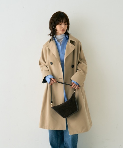 TICCA トレンチコート　テントコート ライナー取外し何　ベージュゆったり UNTITLED｜【TICCA】テントトレンチコート | Rakuten Fashion