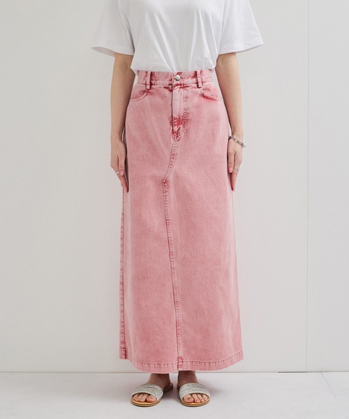 LE CERCLE par rope' デニムスカート 硫化染めカツラギスカート