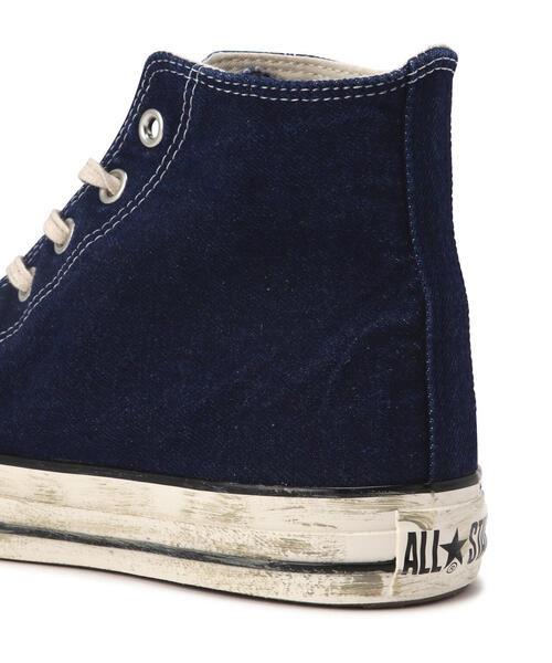 靴 CONVERSE ALL STAR AGED DENIM HI USA 8 Converse Japan All Star Hi Faded Denim AG Unisex US 3.0