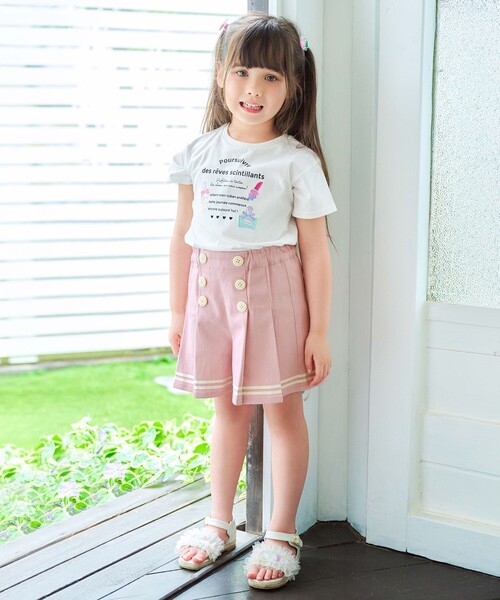 エニィファム140サイズ　セーラーカラーTシャツ＆マリンショートパンツ セーラーカラー Tシャツ / any FAM KIDS | ファッション通販