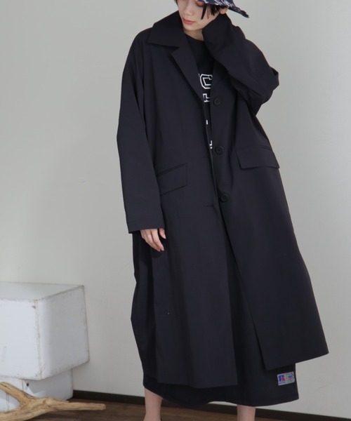 Champion（チャンピオン） ステンカラーコート MEDIUM ブラック