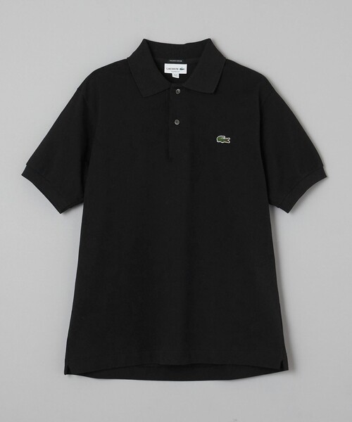 LACOSTE ポロシャツ セール】 モノグラムジャカードコットンニットポロシャツ