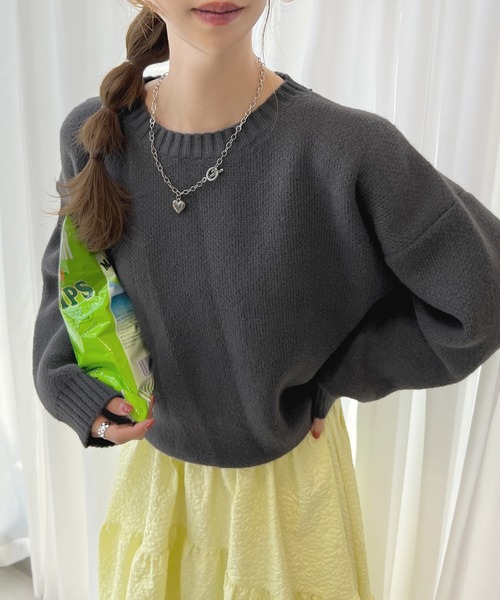 「Futier land」 長袖ニット FREE ライトベージュ レディース_画像3