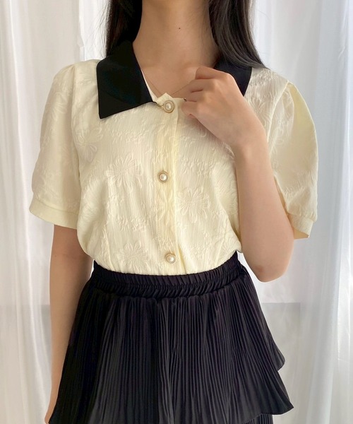 ブラウス シャツ ガーリーパフスリーブトップス レディース : ZOZOTOWN