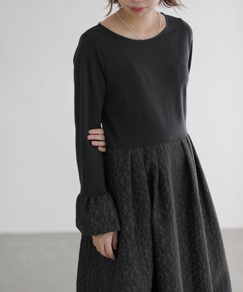 「La TOTALITE」 ドッキングワンピース 36 ベージュ レディース_画像7