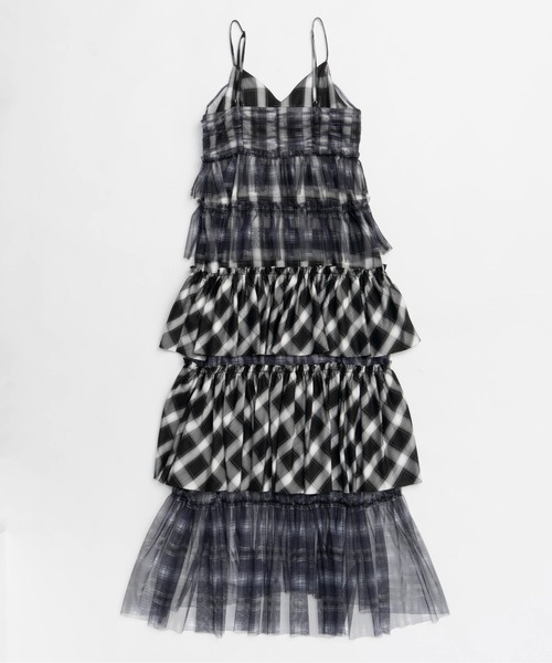 メゾンスペシャル MaisonSpecial ワンピース チェック チュニック MAISON SPECIAL ワンピース Plaid Tiered Dress/チェック