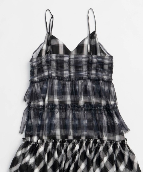 MAISON SPECIAL ワンピース Plaid Tiered Dress/チェック