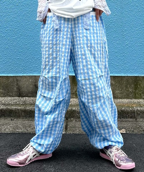 その他 Lillyroyasu Alley Tokyo パンツ いろんな柄パラシュートパンツ レディース