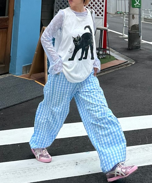 パンツ allie Alley Tokyo パンツ いろんな柄パラシュートパンツ レディース