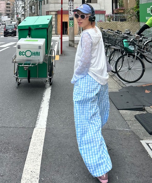 Alley Tokyo パンツ いろんな柄パラシュートパンツ レディース