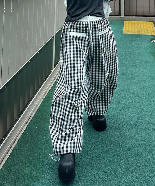 パンツ allie Alley Tokyo パンツ いろんな柄パラシュートパンツ レディース