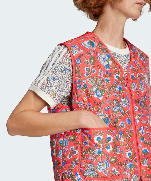 ベスト ジレ adidas Originals × Liberty London キルトベスト / アディダスオリジナルス adidas Origin adidas ベスト ジレ Originals × Liberty London キルトベスト