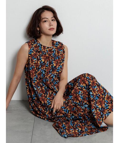 Te chichi ワンピース フラワープリントワンピース : ZOZOTOWN