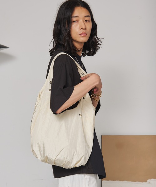 SEN TOKYO トートバッグ スナップハトメモチーフナイロントート メンズ