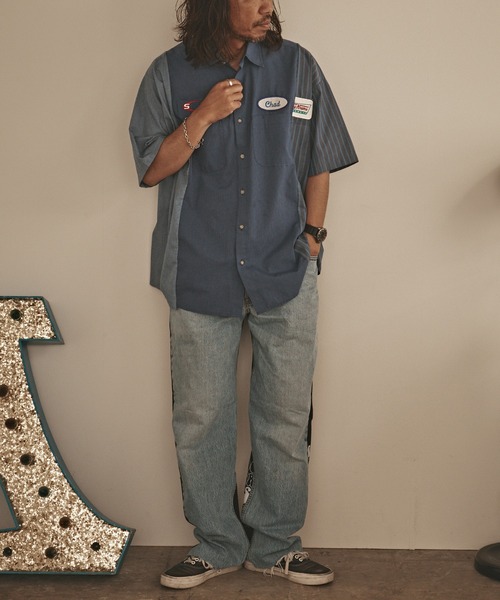 ALL RUNS シャツ 半袖 3in1 S/5 Work Shirt ワークシャツ メンズ 夏物
