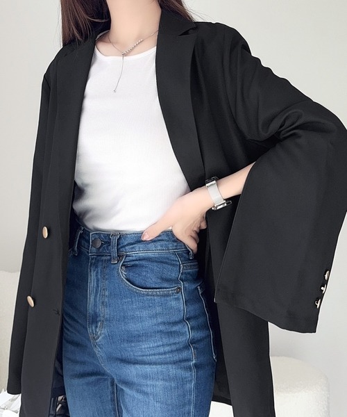 「mily bilet」 テーラードジャケット SMALL ベージュ レディース