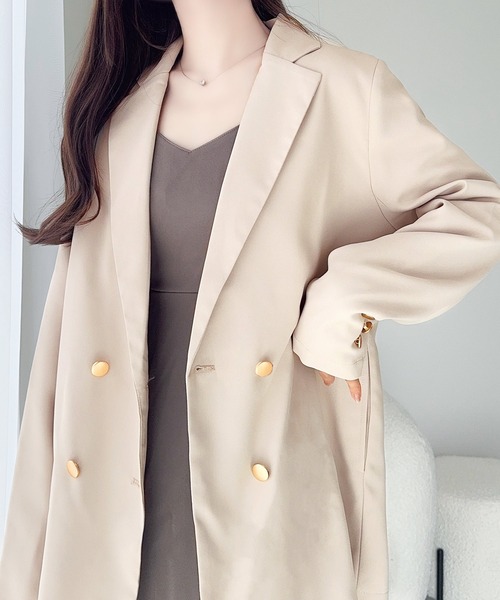 「mily bilet」 テーラードジャケット SMALL ベージュ レディース