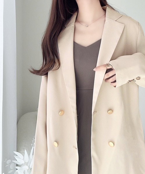 「mily bilet」 テーラードジャケット SMALL ベージュ レディース