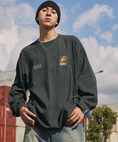 NBA 「NBA」 長袖Tシャツ L ダークグレー メンズ : ZOZOTOWN