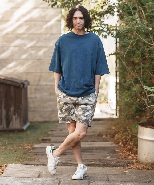 「CAMBIO」 半袖Tシャツ M ブルー メンズ