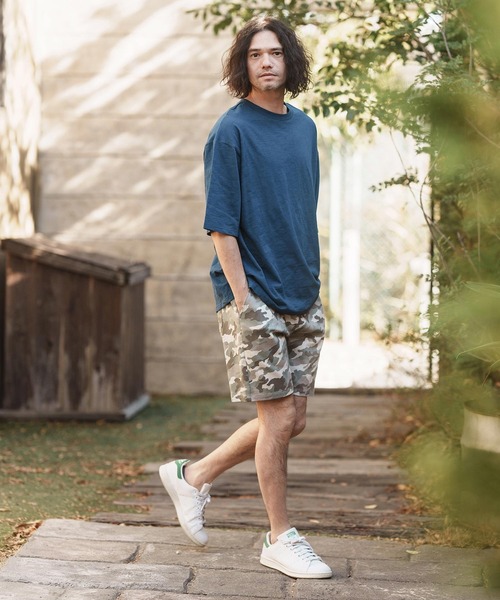 「CAMBIO」 半袖Tシャツ M ブルー メンズ
