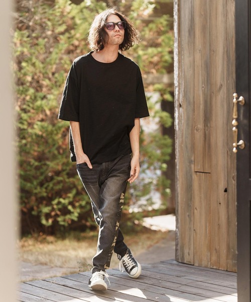 「CAMBIO」 半袖Tシャツ M ブルー メンズ