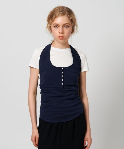 ＜ATTISESSION＞ウラケ ホルターネック トップス ATTISESSION（アティセッション） 「ATTISESSION」ウラケ