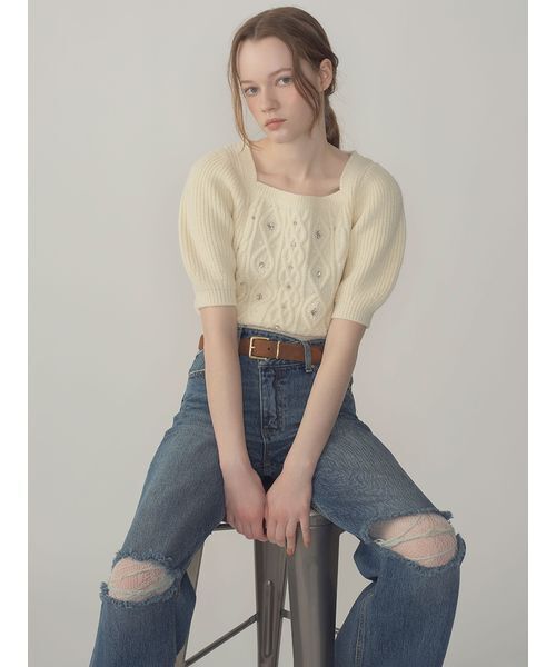 Lilly brown ワイドデニムパンツ LILY BROWN ジーンズ デニム デニムパンツ 「L.B CANDY STOCK