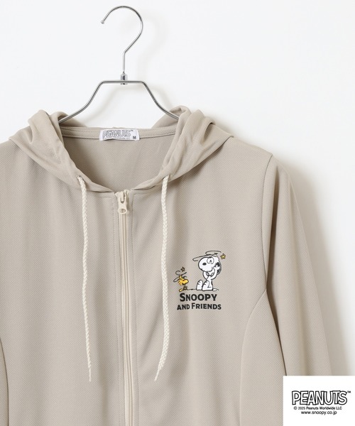 com2ons code コモンスコード PEANUTS スヌーピー パーカー PEANUTS パーカー PEANUTSハニカムドライZIPパーカー メンズ