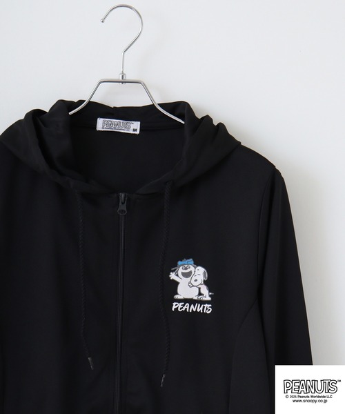 PEANUTS パーカー PEANUTSハニカムドライZIPパーカー メンズ