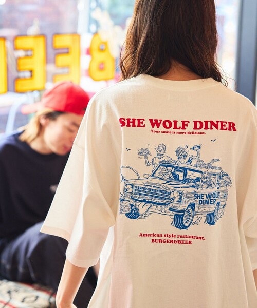 「FREAK'S STORE」 半袖Tシャツ MEDIUM ホワイト メンズ