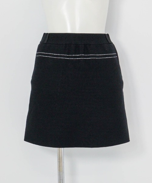 archivio（アルチビオ） スカート 「LADIES」ステッチ風プリントニット