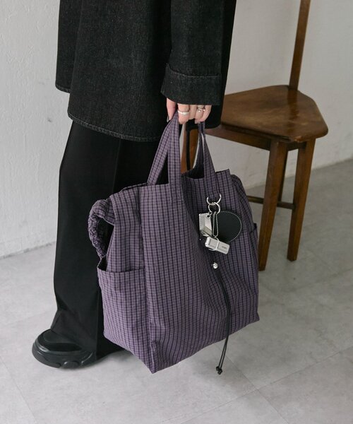 ear PAPILLONNER(イアパピオネ)トート ショルダー 2WAY 撥水/2way/ユニセックス》【BURLAPOUTFITTER×ear】マイクロトート