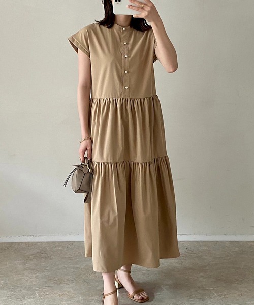 「Emma Taylor」 半袖ワンピース FREE ネイビー レディース_画像9