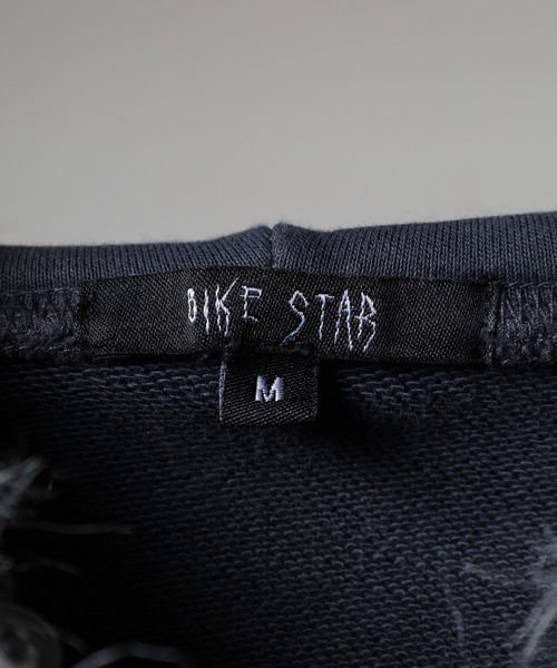 BIKE STAR（バイクスター） パーカー オーバルロゴ刺繍ZIPパーカー