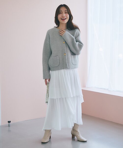 La boutique Bonbon（ラブティックボンボン） ジャケット ノーカラー