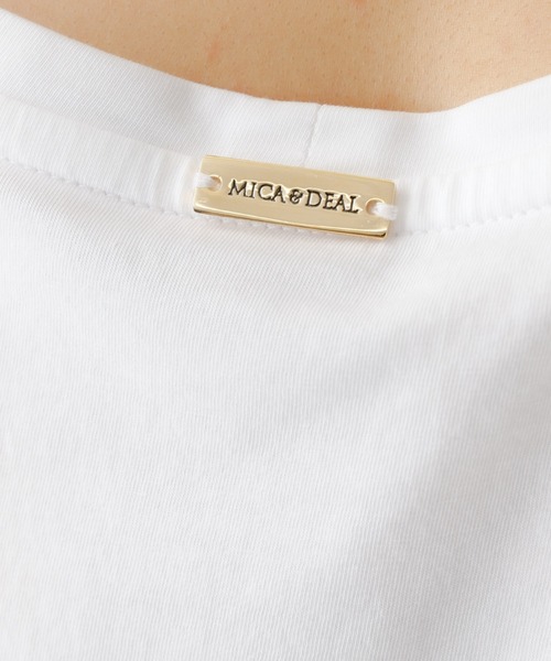 袋未開封新品未使用MICA&DEAL PETITE\"ロゴプリントT-shirt白 MICA & DEAL【マイカアンドディール】 