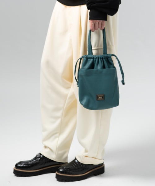 glamb（グラム） ハンドバッグ Synth Leather Drawstring Bag / シンセ