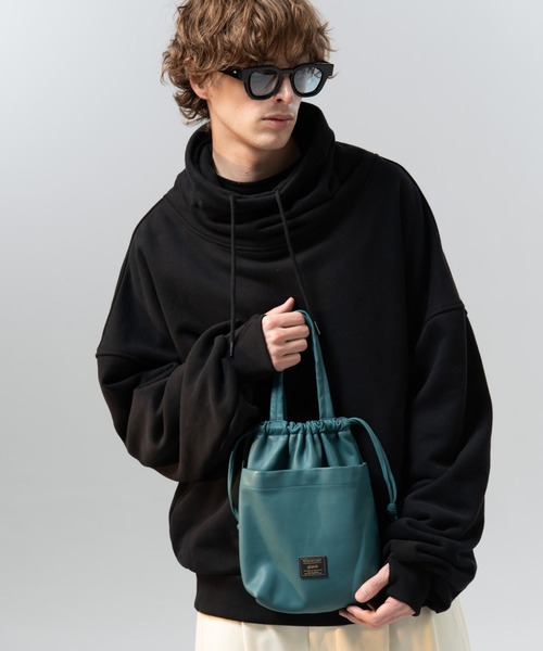glamb（グラム） ハンドバッグ Synth Leather Drawstring Bag / シンセ