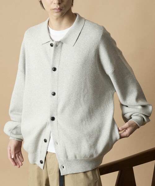 ballaholic カーディガン Logo Cotton Knit Cardigan (ivory) – ballaholicオンラインショップ
