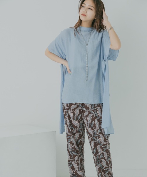 「KBF」 半袖ブラウス ONE ブラック レディース_画像2