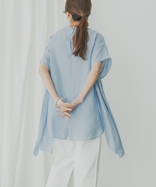 「KBF」 半袖ブラウス ONE ブラック レディース_画像3