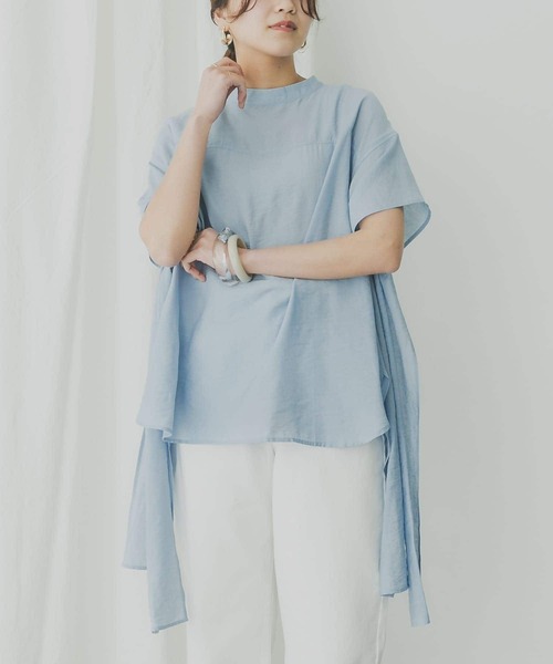 「KBF」 半袖ブラウス ONE ブラック レディース_画像5