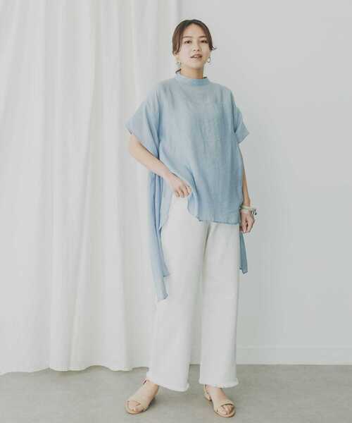 「KBF」 半袖ブラウス ONE ブラック レディース_画像6