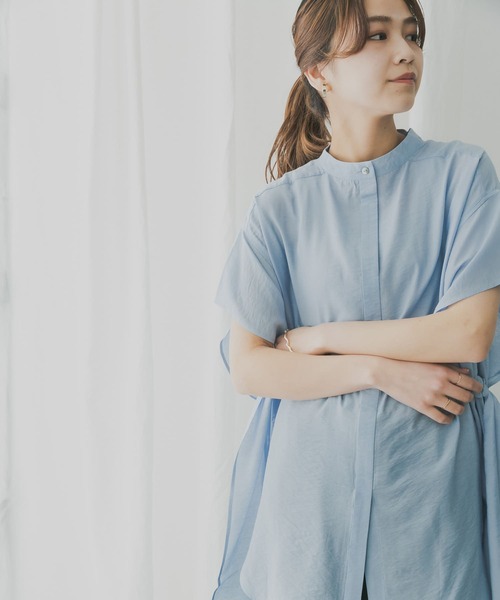 「KBF」 半袖ブラウス ONE ブラック レディース_画像7