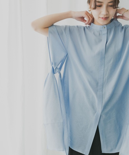 「KBF」 半袖ブラウス ONE ブラック レディース_画像9