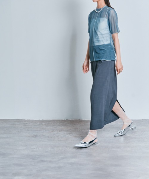 [W:Huku] трикотаж с коротким рукавом M "теплый" белый женский 