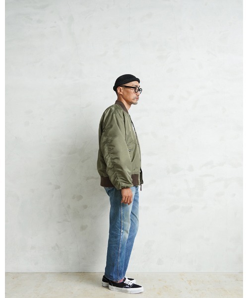 WAIPER.inc ナイロンジャケット 米軍 L-2 フライトジャケット MIL-J